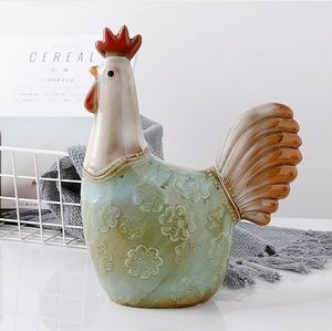 Statuette Potteries Art Home Decor Little Cock